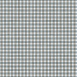 Faded French Check - blue