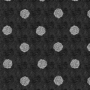 Fairy Dots and Dragon Scales - B&W
