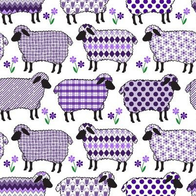 Purple fabric by the yard – Blue Sheep Boutique