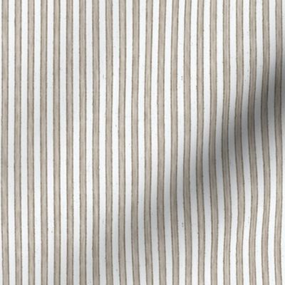 Faded French Stripe - Brown