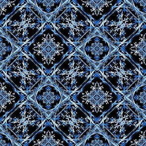 Winter night in fractals