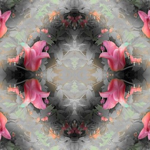 Abstract Floral Wreath Pattern