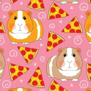 guinea-pigs-with-pizza-on-pink