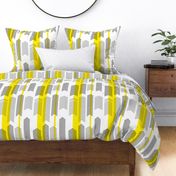 chevron stripe in VIVID yellow for wallpaper