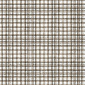 Faded French Check - Brown