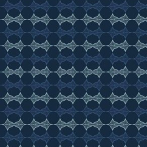 Abstract Straight Lines Pattern Indigo Ethnic Stripes