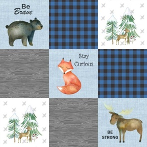 Woodland Animals Blue