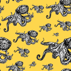 Octopus Pattern - Yellow