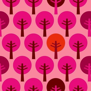 SteffFabrics Forest Pink