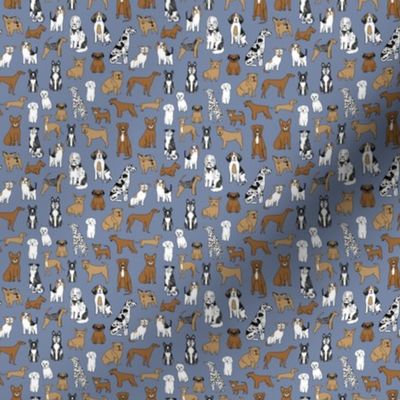 MINI - happy dogs // tiny version dog fabric dogs fabric nursery baby design 