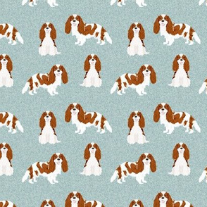 SMALL - cavalier king charles spaniel fabric, cavalier spaniel fabric, dog fabric, dog breeds fabric, blenheim fabric - pet quilt b coordinate