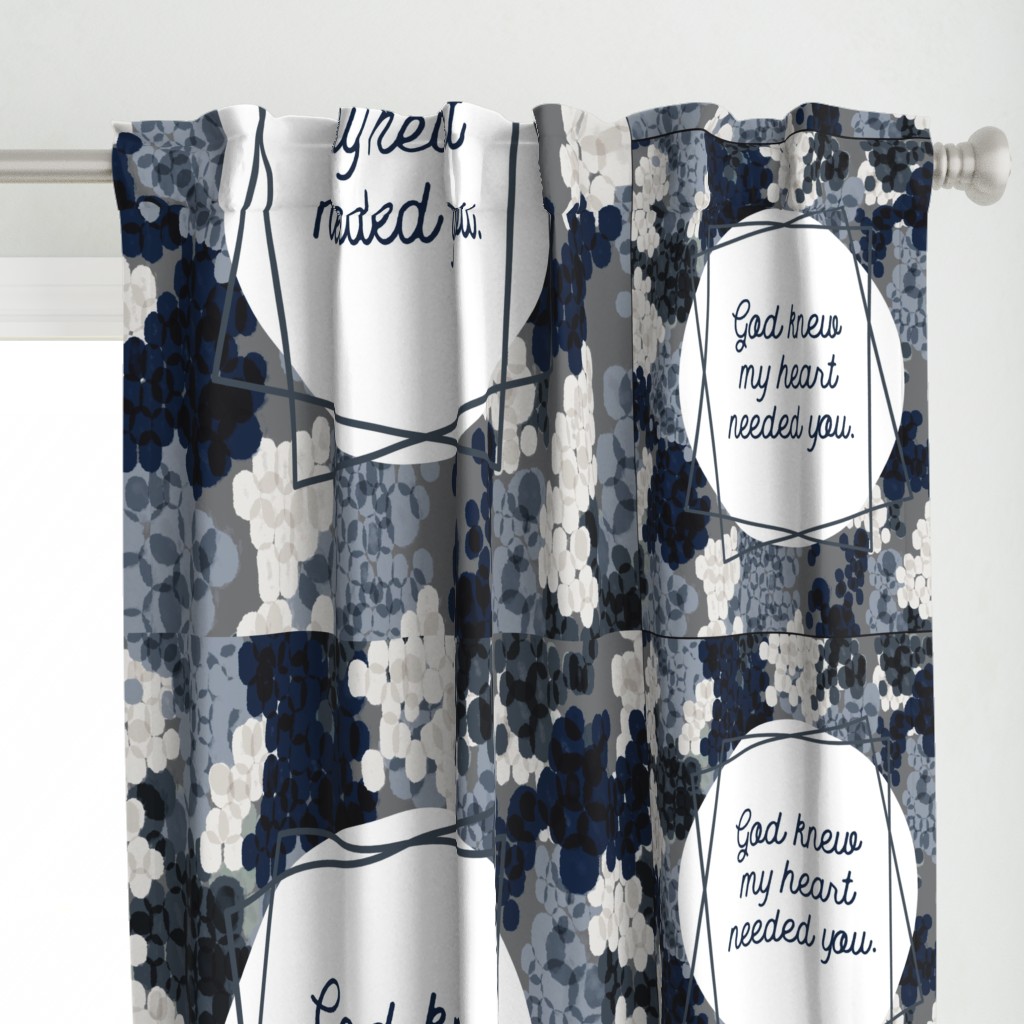 1 blanket + 2 loveys: god knew my heart needed you // navy champagne fizz on charcoal