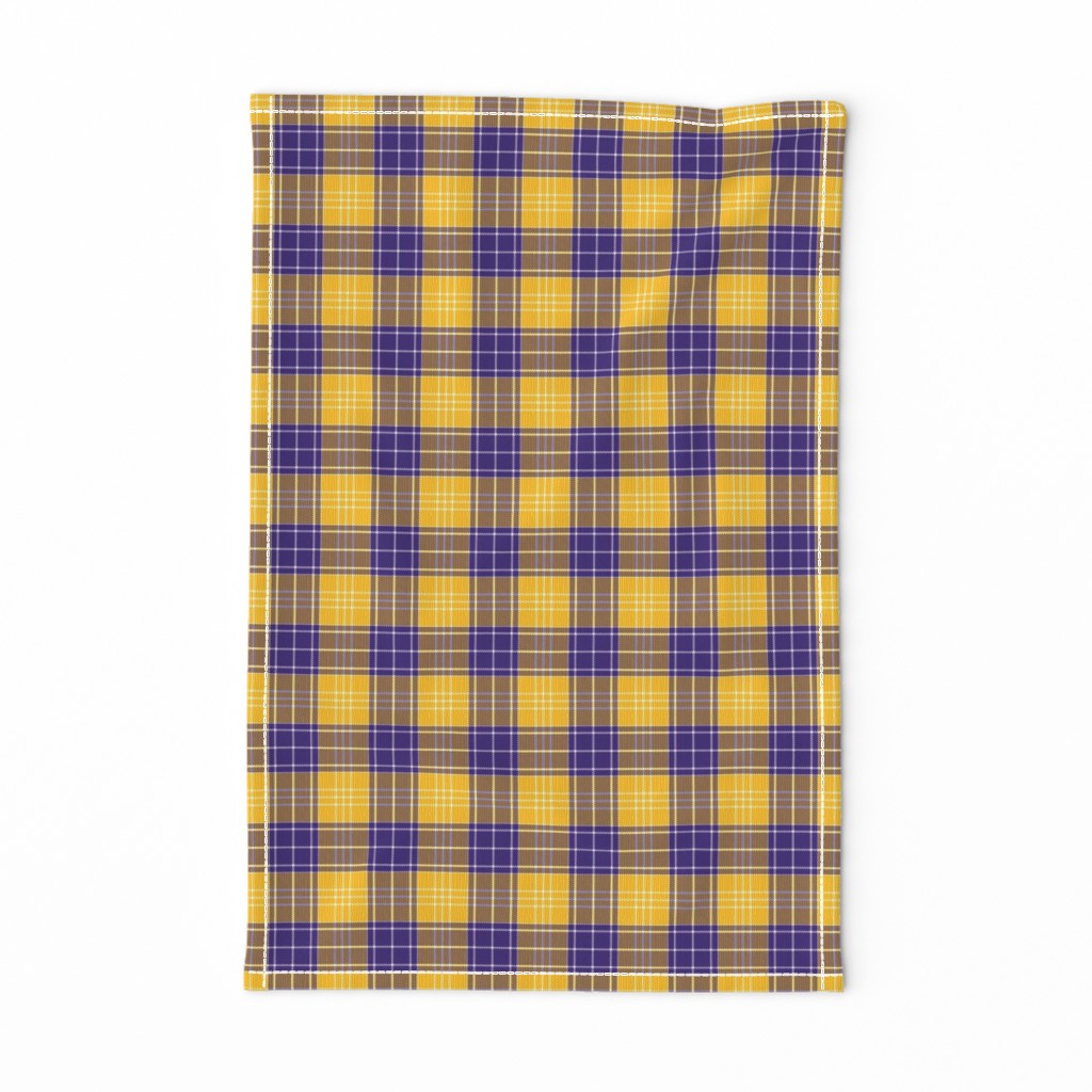 Gold Purple Plaid