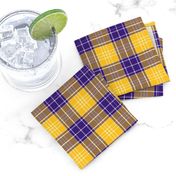 Gold Purple Plaid