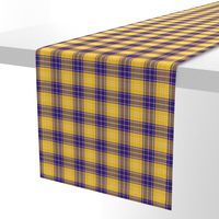 Gold Purple Plaid