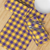 Gold Purple Plaid