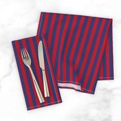 Small Red and Blue USA American Flag Vertical Stripes