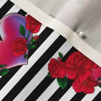 Rose Heart Stripe 1 B