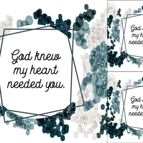 1 blanket + 2 loveys: god knew my heart needed you // teal champagne fizz