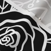 Roses in black & white