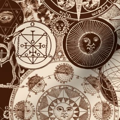 Alchemical Astrology Sepia