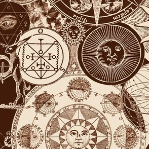 Alchemical Astrology Sepia