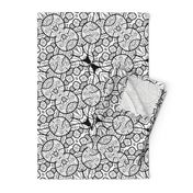 Persian Color Swirl Designs Black and White Coloring