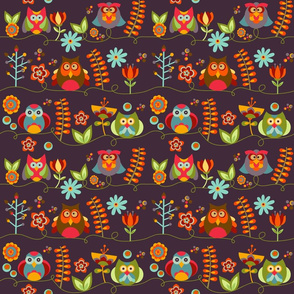 owls and flowers3