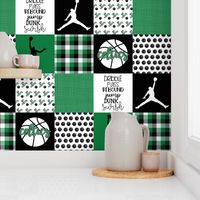 Basketball//Celtics - Wholecloth Cheater Quilt