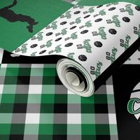 Basketball//Celtics - Wholecloth Cheater Quilt