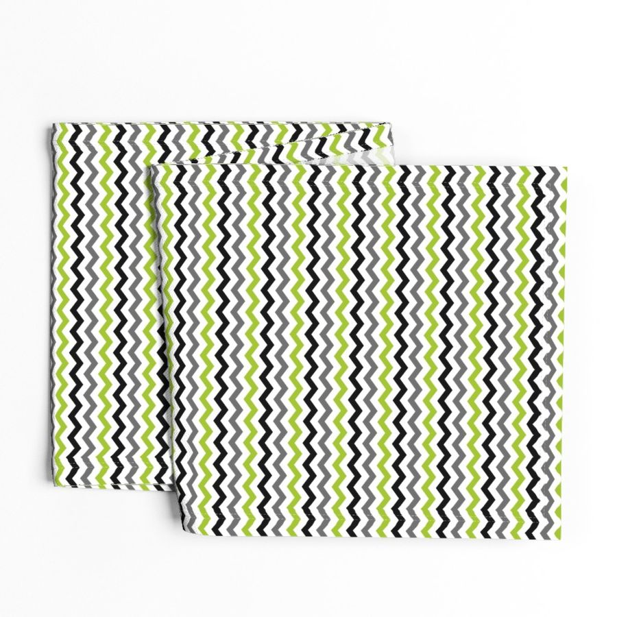 Chevron - Lime/Grey/Black