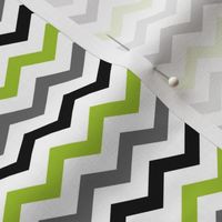 Chevron - Lime/Grey/Black