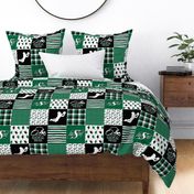 Football//Rider Pride - Wholecloth Cheater Quilt