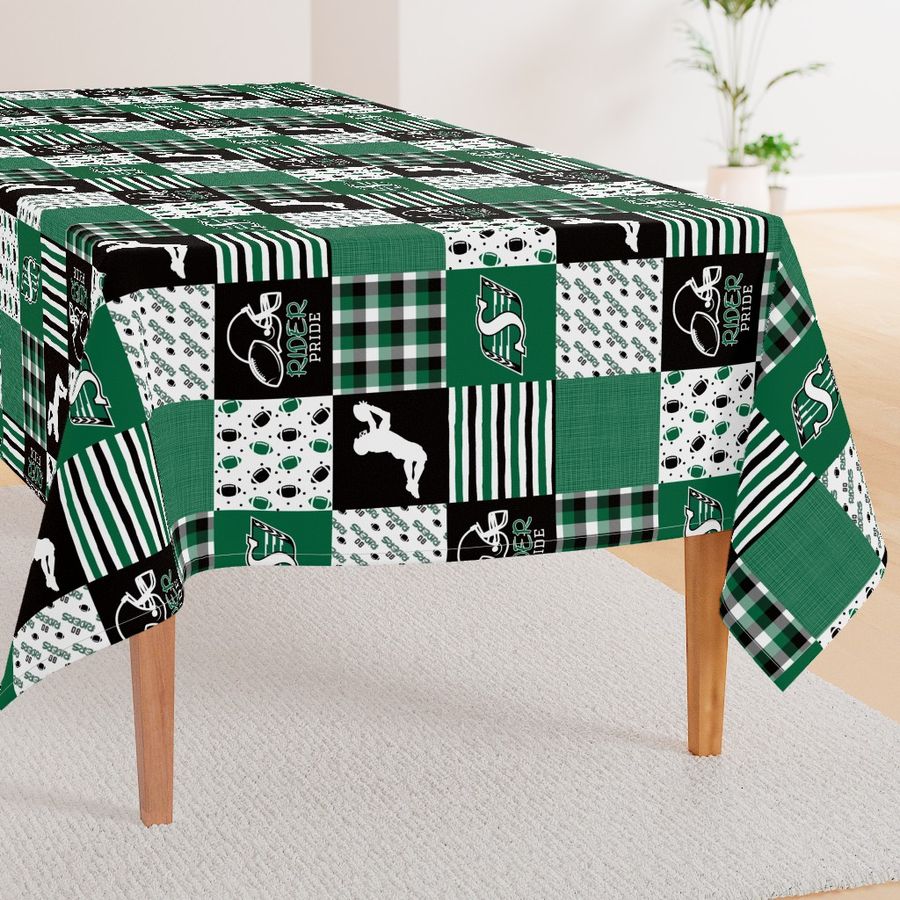 Football//Rider Pride - Wholecloth Cheater Quilt - Rotated