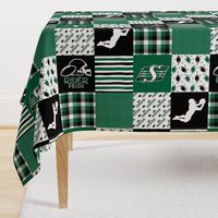 Football//Rider Pride - Wholecloth Cheater Quilt - Rotated