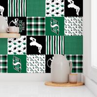 Football//Rider Pride - Wholecloth Cheater Quilt - Rotated