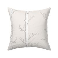 Birch Forest on Antique White // large