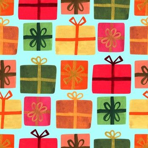 Wrapped Gifts-Lt Teal