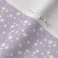 MINI - star // stars fabric lavender pastel light purple design andrea lauren fabric