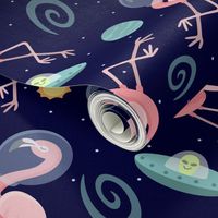 Flamingos In Space