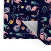 Flamingos In Space