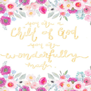 Child of God Floral Lovey Set