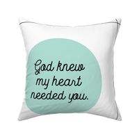 6 loveys: god knew my heart needed you // aqua