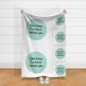 1 blanket + 2 loveys: god knew my heart needed you // aqua