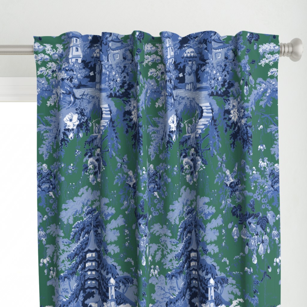 Chinoiserie Palace ~ Custom Blue and Green  