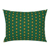 Atomic Christmas- Golden Green // midcentury modern retro atomic age christmas green gold wrapping paper giftwrap