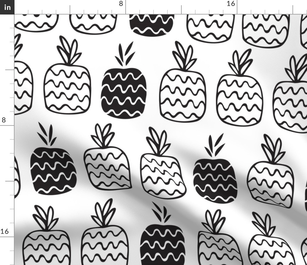 Pineapples pattern_w