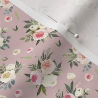 4" Rustic Love Florals // Flare Pink