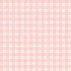 gingham check l pink