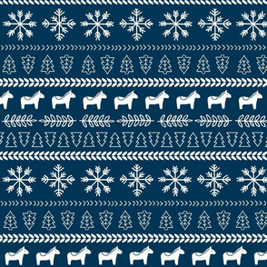 Scandinavian Christmas in Blue